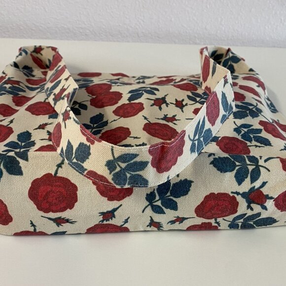 Beaguful Women's Aesthetic Hobo Bag โ Retro Canvas Shoulder Crossbody, Rose - Picture 4 of 5